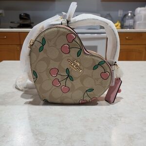 Coach Cherry Charm Heart Bag🍒
